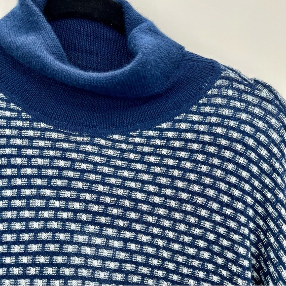 NWT Happy Sheep Turtleneck Ugly Sweater Pullover Fair Isle Striped Cashmere XS - Picture 7 of 12